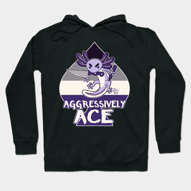 AGGRESSIVELY ACE Hoodie by BerryMeat